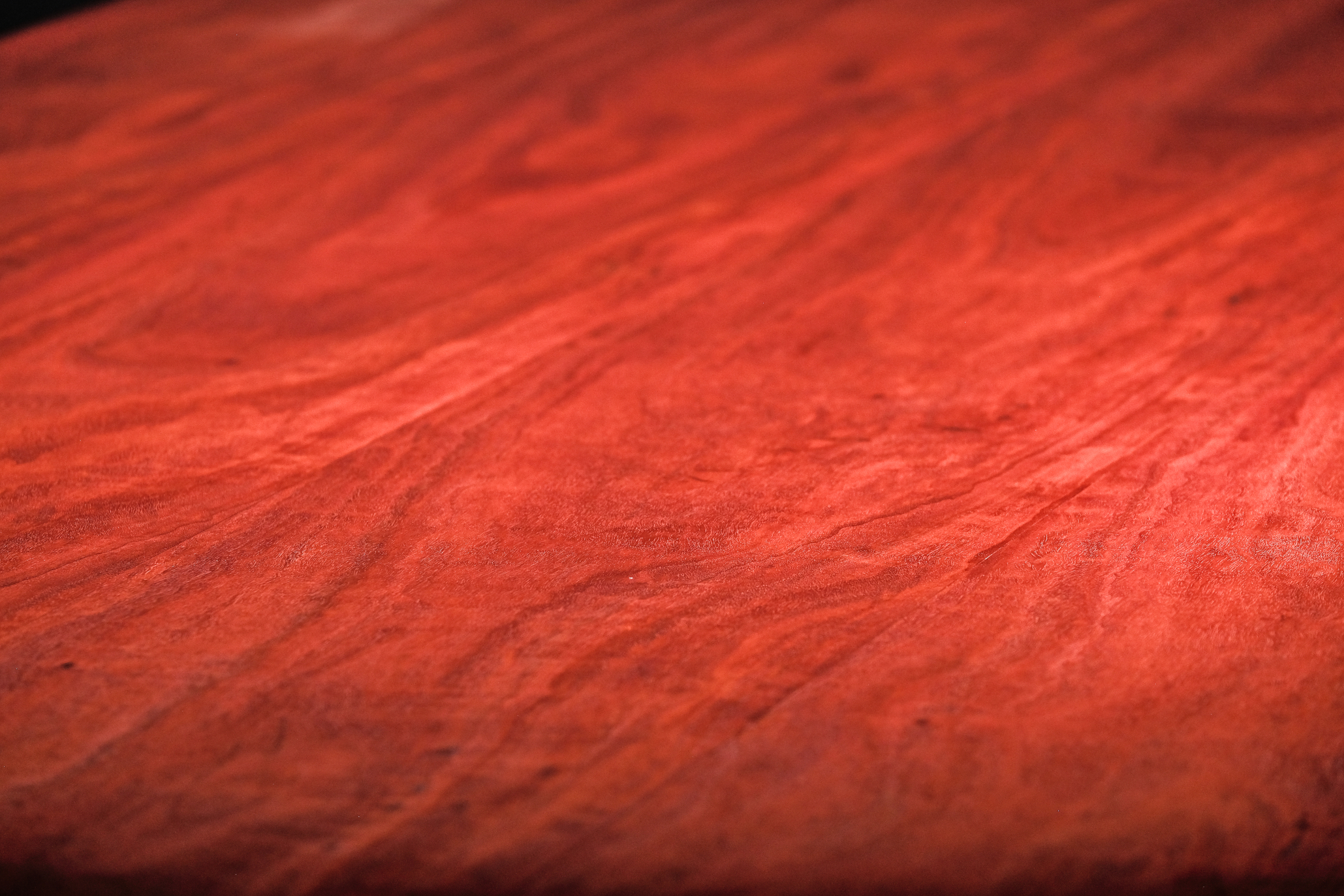 Dining table in Red Gum, Buloke and Ebony