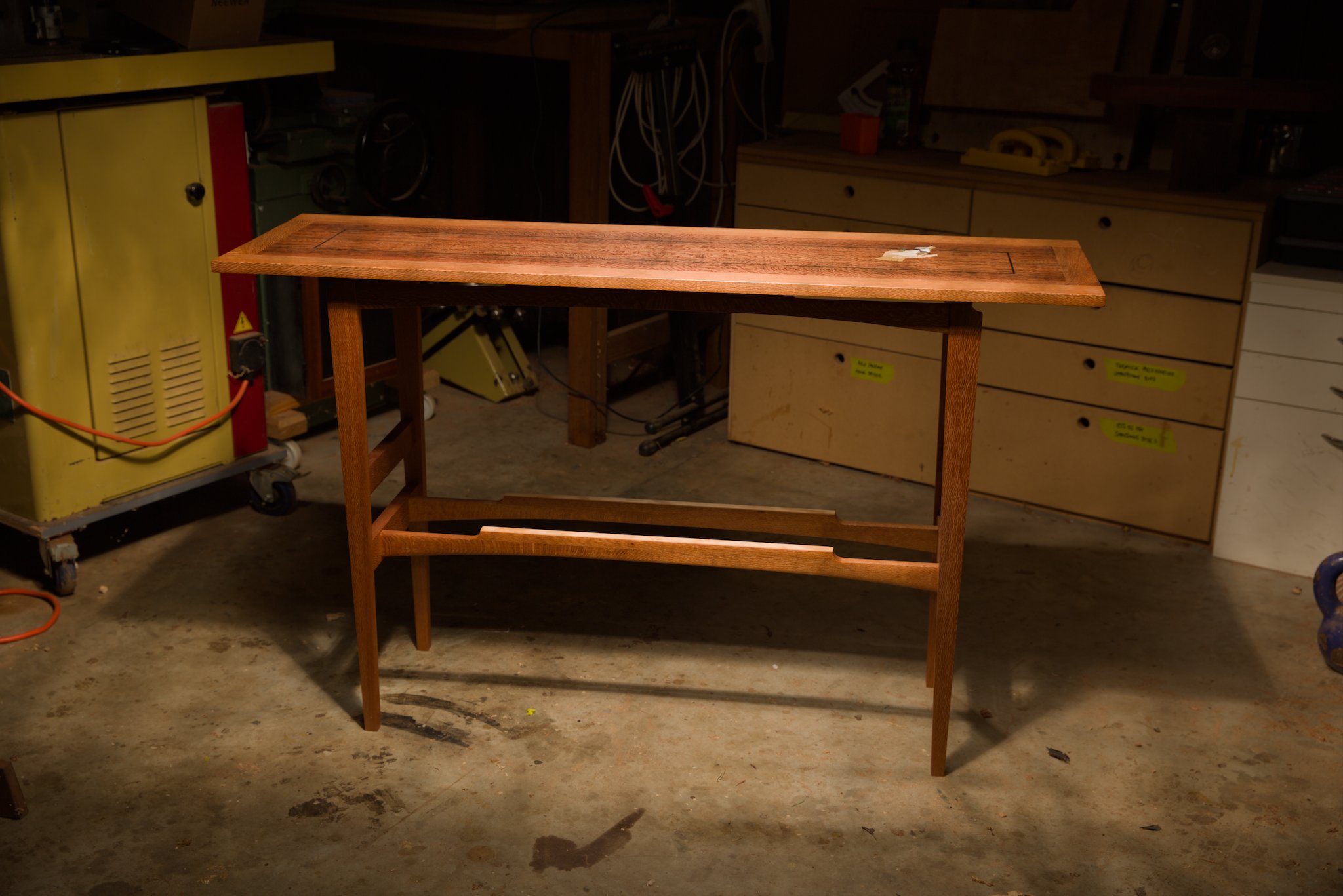 Hall Table with Cockatoo Marquetry Motif