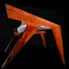 Mid-Century Modern Desk Chair in Highly Figured Red Gum - Image 6