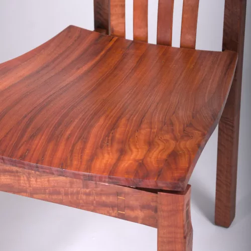 Type III Dining Chair in Red Gum - Coopered Seat Detail